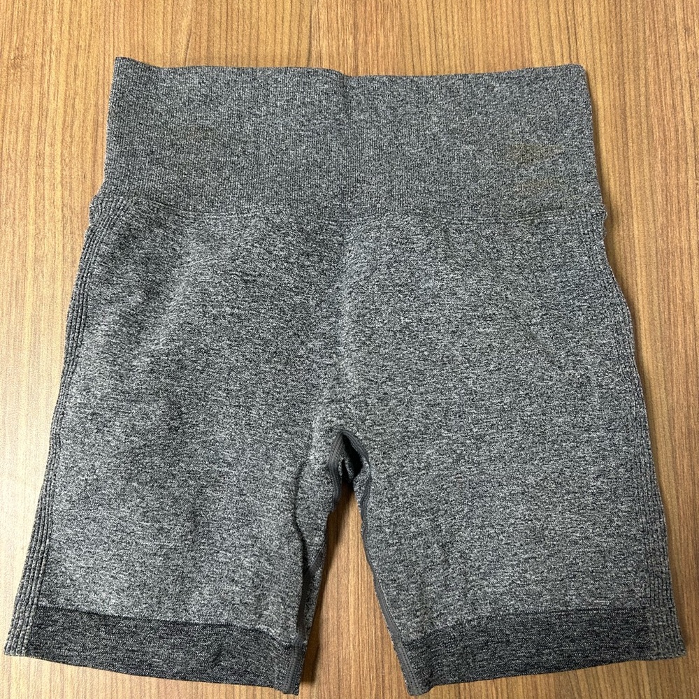Gray Women's High-Waisted Shorts